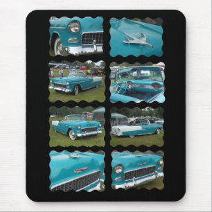 belair Collagentouquoise 1955 und -WEISS Mousepad