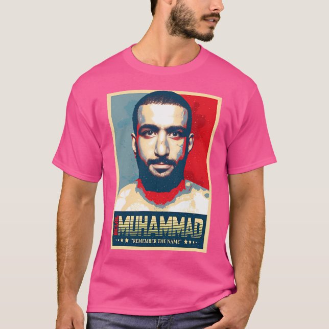 Belal Muhammad Denken Sie an den Namen T-Shirt (Vorderseite)