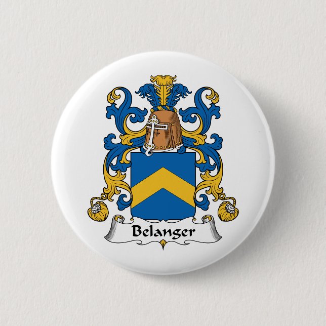 Belanger Familienwappen Button (Vorderseite)
