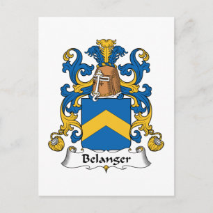 Belanger Familienwappen Postkarte