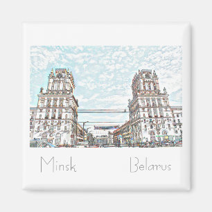 Belarus Б л а е с р у ь Minsk Magnet