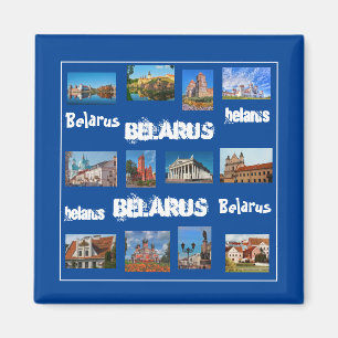 Belarus Б л а е с р у Minsk Grodno Brest Pinsk Mag Magnet