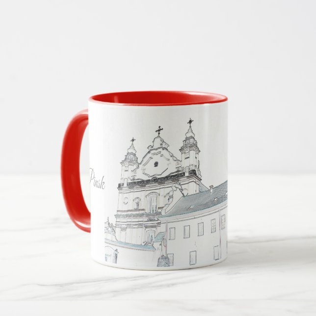 Belarus Б л а р с е Pinsk Tasse Cup (Vorderseite Links)