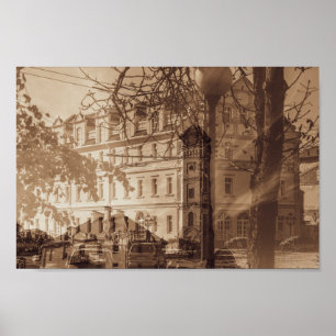 Belarus Б л а у с е Grodno Architecture Collage Poster