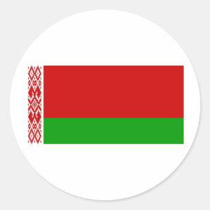Belarus-Fahne Runder Aufkleber
