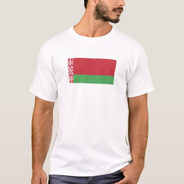 Belarus Flag T-Shirt, Patriotic T-Shirts, T-Shirt (Vorderseite)
