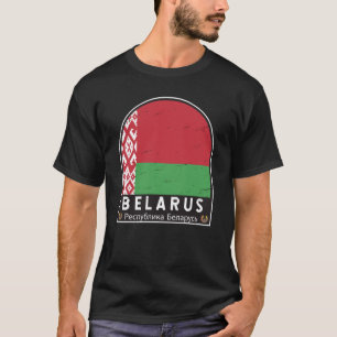 Belarus-Flagge Emblem Abgenutzt Vintage T-Shirt