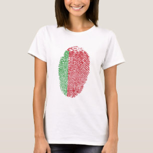 Belarus Flaggen Fingerabdruck Land Prix T-Shirt