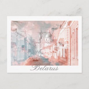 Belarus Hrodna Grodno Architektur Postkarte
