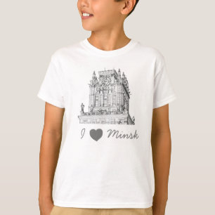 Belarus I Liebe Minsk City Gates Architecture T-Shirt