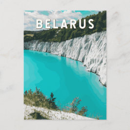Belarus Illustration Travel Art Vintag Postkarte