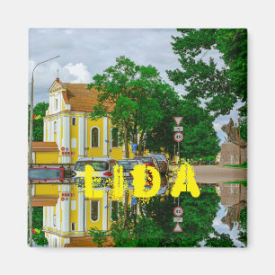 Belarus Lida City Street Architektur Magnet