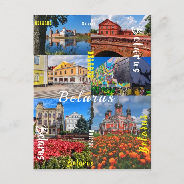 Belarus Minsk Grodno Pinsk Borisov Architektur Postkarte (Vorderseite)