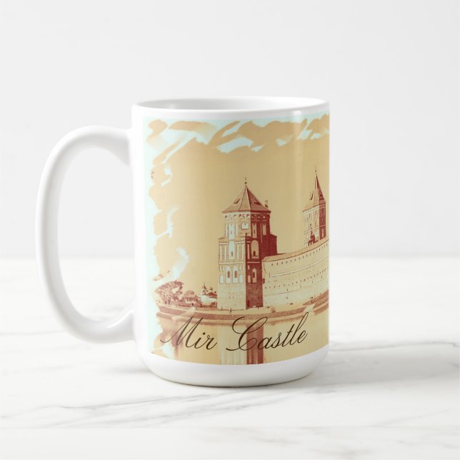 Belarus-Mir-Burg - Malerei Tasse (Links)