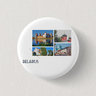 Belarus Mir Castle Architecture Button Button