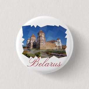 Belarus Mir Castle Architecture Button Button