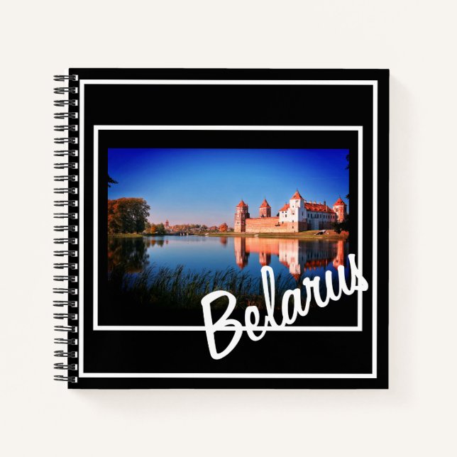 Belarus Mir Castle Architecture Nature Notebook Notizbuch (Vorderseite)