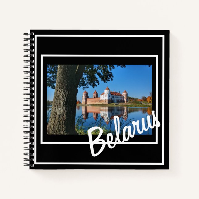 Belarus Mir Castle Architecture Nature Notebook Notizbuch (Vorderseite)