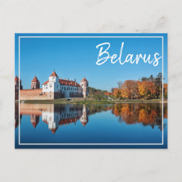 Belarus Mir Castle Architecture Nature Postcard Feiertagspostkarte