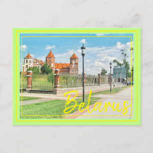 Belarus Mir Castle Architecture Nature Postcard Feiertagspostkarte
