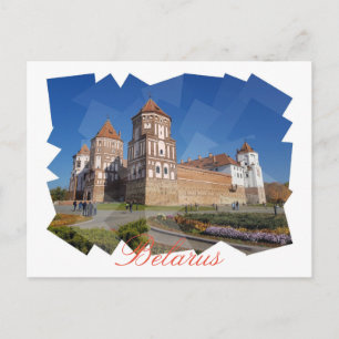 Belarus Mir Castle Architecture Postcard Postkarte