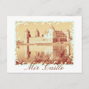 Belarus Mir Castle Architecture Postcard Postkarte
