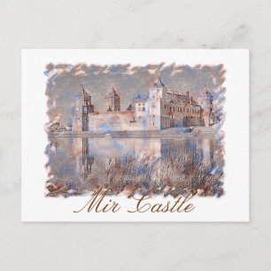 Belarus Mir Castle Architecture Postcard Postkarte