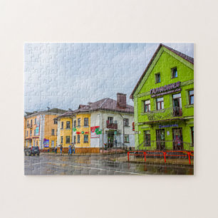 Belarus Slonim Architecture Landscape City Street Puzzle