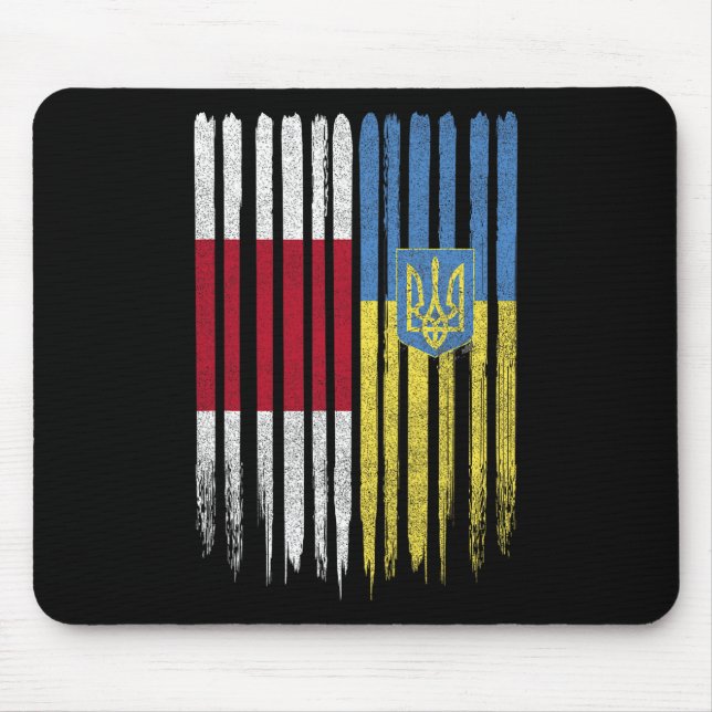 Belarus Ukraine Belarusian Ukrainian Flag  Mousepad (Vorne)