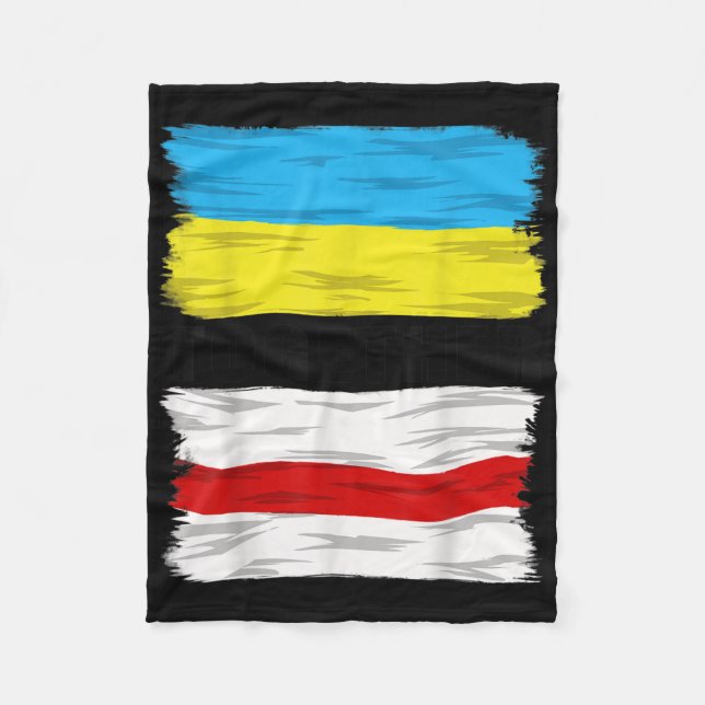 Belarus unterstützt die Ukraine dabei, den Krieg g Fleecedecke (Vorderseite)
