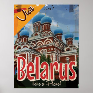 Belarus Vintage Travel Poster