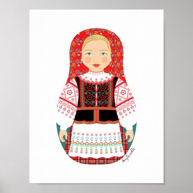 Belarusian Matryoshka Poster (Vorne)