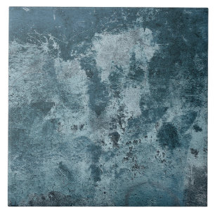 belasteter blauer Zement Fliese