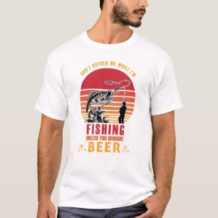 Belästige mich nicht, während ich angeln-lustig bi T-Shirt