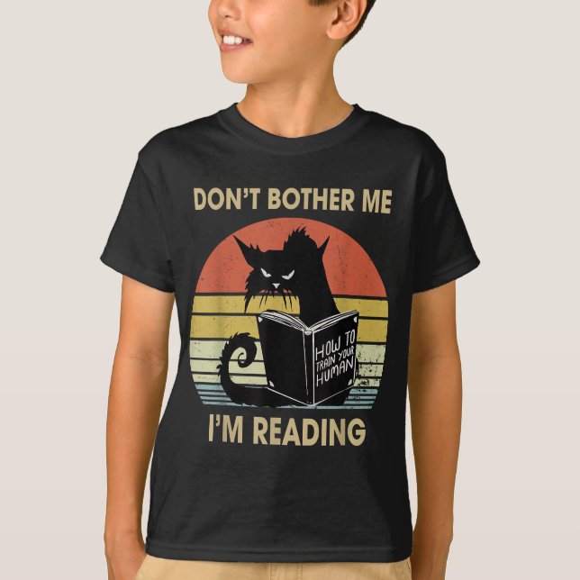 Belästigt mich nicht, dass ich Katzenbücher lese T-Shirt (Vorderseite)
