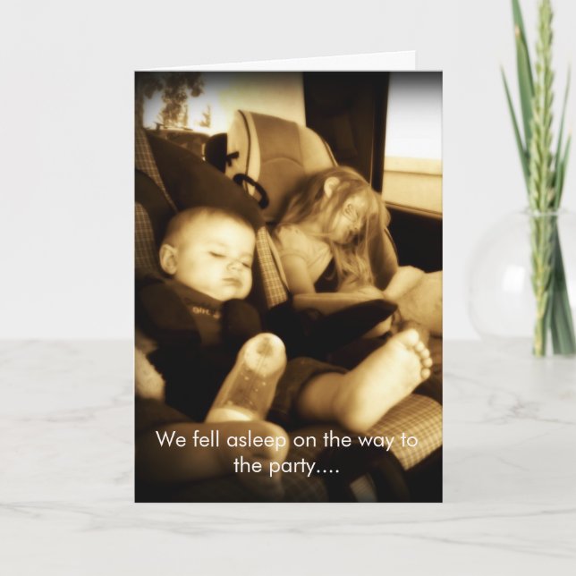 Belated Birthday Babys Karte (Vorderseite)