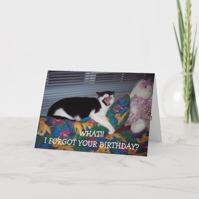 BELATED BIRTHDAY CARD KARTE (Vorderseite)