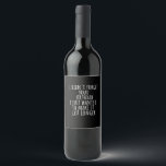 Belated Birthday Wish ich nicht vergessen Funny Weinetikett<br><div class="desc">Mit dem "Belated Birthday Wish I not vergessen Funny"-Design sollte man sich mit einem Lächeln verspäten! Dieser spielerische Artikel ist perfekt,  um einem verspäteten Gruß Spaß hinzuzufügen,  und zeigt Ihnen viel Liebe - auch wenn Sie etwas verspätet sind. Ein großartiges Geschenk für jeden,  der ein gutes Schluckeln schätzt!</div>