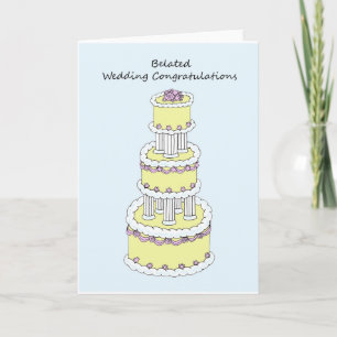 Belated Wedding Glückwunsch Karte