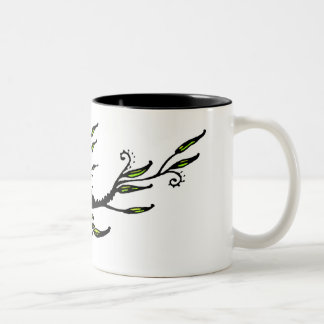 Belaubt Zweifarbige Tasse