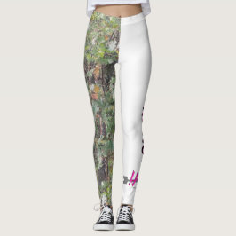 Belaubte Camouflage-Leggings Leggings