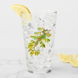 Belaubte Seedrache-Seepferd-Glas-Trommel Glas