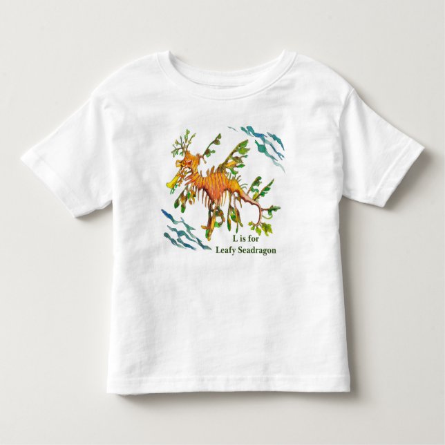 Belaubtes Seadragon Grafik-Baby und der T - Shirt (Vorderseite)