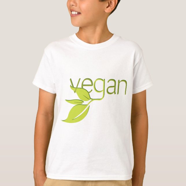 Belaubtes veganes T-Shirt (Vorderseite)
