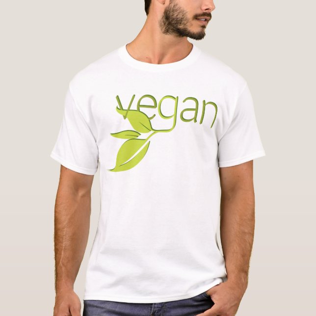 Belaubtes veganes T-Shirt (Vorderseite)