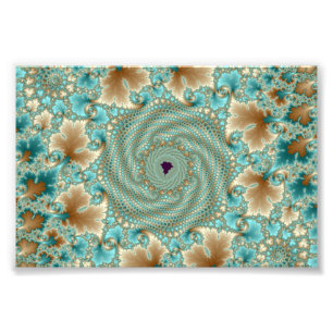 Belaubtes Whorls-Fraktal Fotodruck