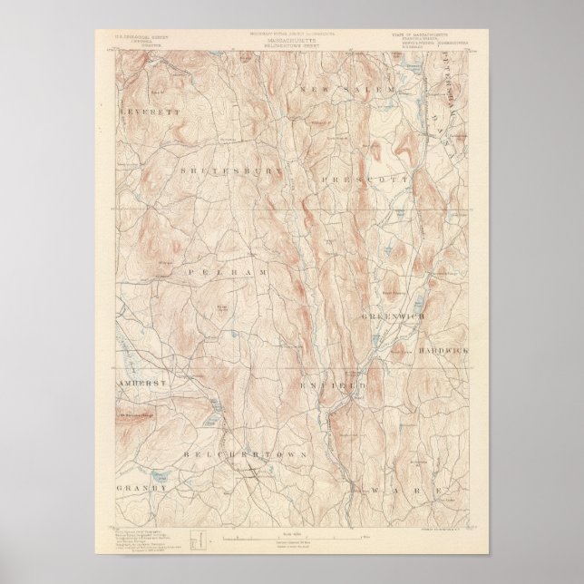 Belchertown, Massachusetts Poster (Vorne)