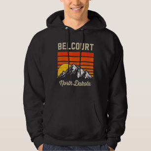 Belcourt North Dakota Retro City Staat Vintag USA Hoodie