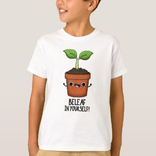Beleaf in Ihrer selbst lustigen Pflanze Puff T-Shirt