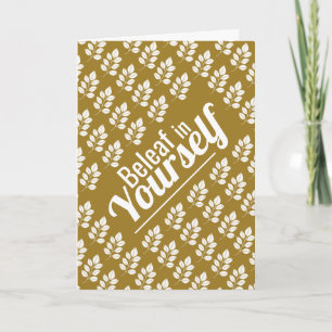 Beleaf selbst, weißes Leaf Karte